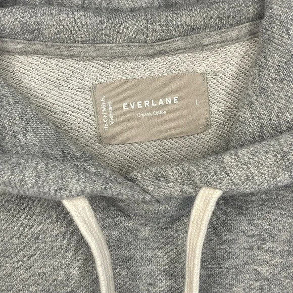 Everlane gray woman’s hoodie sweatshirt size Lrg - Picture 6 of 6